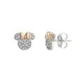 thumbnail image 2 of Disney Diamond Earrings in 14K White Gold, 2 of 5