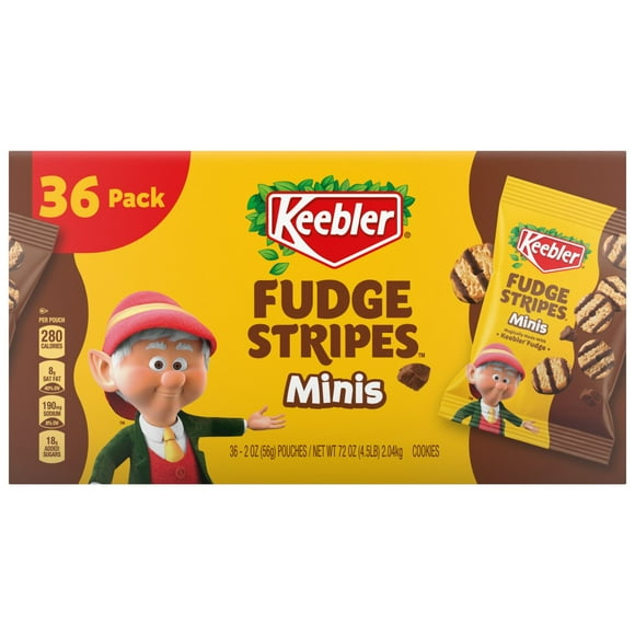 Keebler Mini Fudge Stripe Cookies, 2 oz., 36 ct.