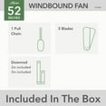 thumbnail image 7 of Hunter 52" Windbound Outdoor Ceiling Fan with Pull Chain, 7 of 12