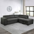 thumbnail image 1 of Zion Fabric Storage Sectional With Pullout Bed, Assorted Colors, 1 of 14