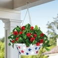 thumbnail image 2 of Member's Mark 14'' Americana Hanging Flower Pot with Stainless Steel Chain, 2 of 3