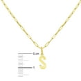 thumbnail image 4 of Initial Paperclip Chain Pendant Necklace in 14K Gold, 4 of 5