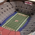 thumbnail image 3 of YouTheFan Mississippi Rebels 25-Layer Football Stadium View 3D Wall Art, 3 of 5