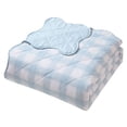 thumbnail image 3 of Hallmark Checkered Bliss 3-Piece Scalloped Quilt Set, Assorted Sizes, 3 of 5