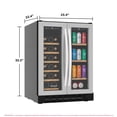 thumbnail image 3 of Frigidaire Gallery 24” Under Counter Beverage Fridge with Dual Zone Storage, 3 of 9