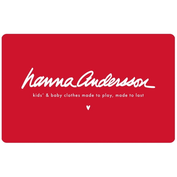 Hanna Anderson $50 Email Delivery Gift Card