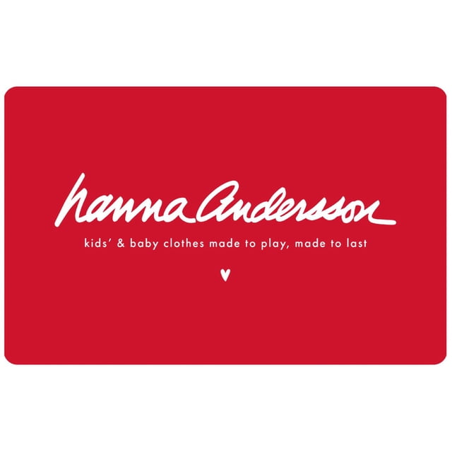 Hanna Anderson $50 Email Delivery Gift Card