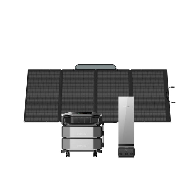 EcoFlow Delta Pro Ultra X 12 kWh with 400W Solar Panel and Smart Home Panel 3 Home Back Up Solution Kits