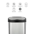 thumbnail image 7 of Nine Stars Combo Sensor Trash Can, Stainless Steel  13.2 gal / 3.2 gal, 7 of 9