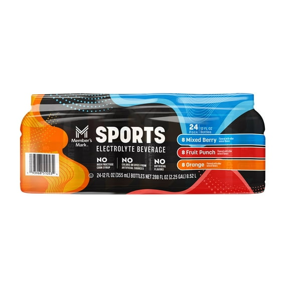 Member's Mark Sports Drink Variety Pack, 12 fl. oz., 24 pk.