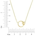 thumbnail image 5 of Polished Heart and Circle Necklace in 14K Gold, 5 of 6