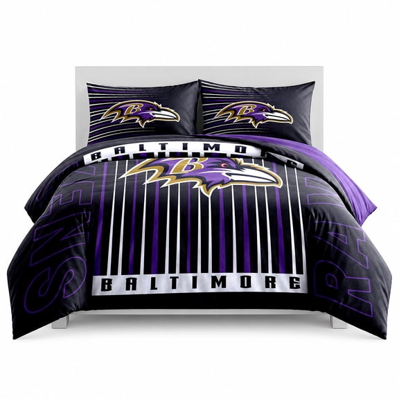 Logo Brands Baltimore Ravens Comforter Set