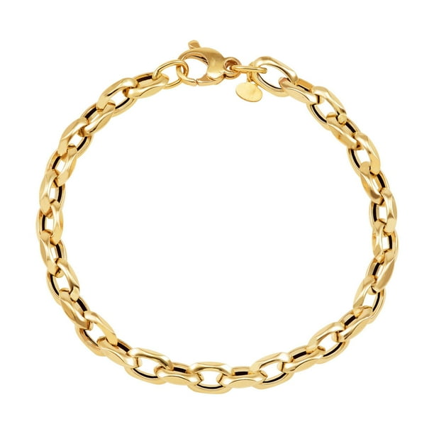 Oval Link Rolo Chain Bracelet in 14K Gold - Samsclub.com