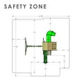thumbnail image 8 of Gorilla Playsets Avalon Wood Swing Set with Wood Roof and Twister Tube Slide, 8 of 9