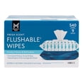 thumbnail image 1 of Member's Mark Flushable Wipes, Fresh Scent, 540 ct., 1 of 12