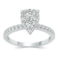 thumbnail image 1 of 1.00 CT. T.W.  Diamond Grand Pear Shaped Composite Engagement Ring in 14K Gold, 1 of 8