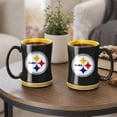 thumbnail image 5 of Logo Brands Pittsburgh Steelers 14oz Relief Mug Set, 5 of 5