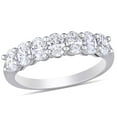 thumbnail image 1 of 1.28 CT. T.W. Oval-Cut Diamond Semi-Eternity Anniversary Ring in 14k Gold, 1 of 6