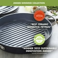 thumbnail image 3 of GreenPan Valencia Pro 11" Ceramic Nonstick Round Grill Pan, 3 of 9