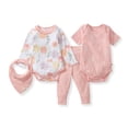 thumbnail image 1 of Burt's Bees Baby Organic Cotton 4-Piece Outfit Set, 1 of 9
