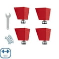 thumbnail image 2 of Seville Classics UltraHD 6" Tall Leveling Feet with Rubber Base, Set of 4 or 6, 2 of 5