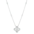 thumbnail image 4 of 1.0 CT. T.W. Round Cut Flower Diamond Necklace in 14K Gold, 4 of 5