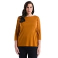 thumbnail image 6 of Rafaella Women's 3/4 Sleeve Boatneck Top, 6 of 11