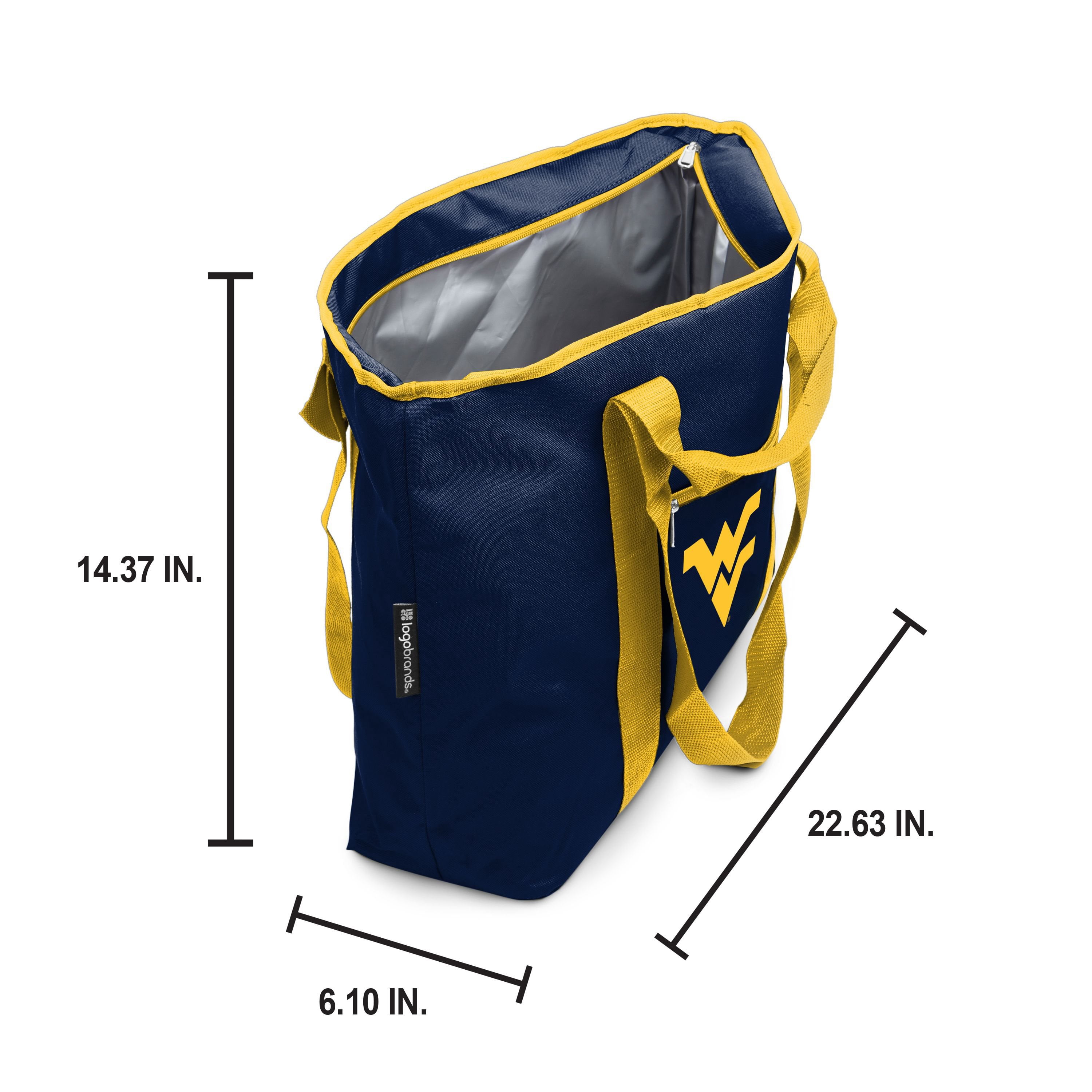 Logo Brands West Virginia Mountaineers Gameday Insulated Tote