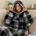 thumbnail image 5 of Pegasus Sports Carolina Panthers Wearable Sherpa Throw, 5 of 5