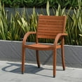 thumbnail image 6 of Amazonia Logan Outdoor Dining Set Teak Finish, Choose Size, 6 of 16