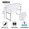 thumbnail image 2 of Lifetime 4' Adjustable Height Fold-In-Half  Table, White, 2 of 10