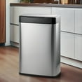 thumbnail image 1 of Tramontina Large Stainless Steel Sensor Trash Bin, 13.2 Gal, 1 of 12