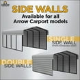 thumbnail image 15 of Arrow 12' x 20' x 9' Carport, 15 of 21