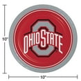 thumbnail image 2 of Collegiate Round Paper Plates, 10", 85 ct., Choose Your Team, 2 of 6