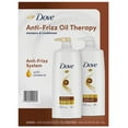 thumbnail image 1 of Dove Anti-Frizz Oil Therapy Shampoo & Conditioner, 40 fl. oz., 2 pk., 1 of 9