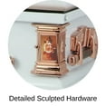 thumbnail image 3 of Titan Casket Paris Rose Steel Funeral Casket, White, 3 of 5