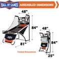 thumbnail image 2 of Hall of Games Premium EZ-Fold Indoor 2-Player Arcade Basketball Game, 2 of 8