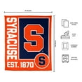 thumbnail image 3 of Logo Brands Syracuse Orange 60"x70" Super Plush Blanket, 3 of 6