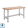 thumbnail image 4 of Seville Classics UltraHD Height Adjustable Workbench, 60" W x 24" D x 28.5"-42" H, 4 of 16