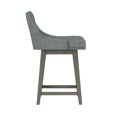 thumbnail image 13 of HH2 Home Upholstered Tapered Back Wood Adjustable Height Swivel Bar Stool, 13 of 19