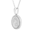 thumbnail image 2 of Diamond Initial Pendant Necklace in Sterling Silver, 2 of 5