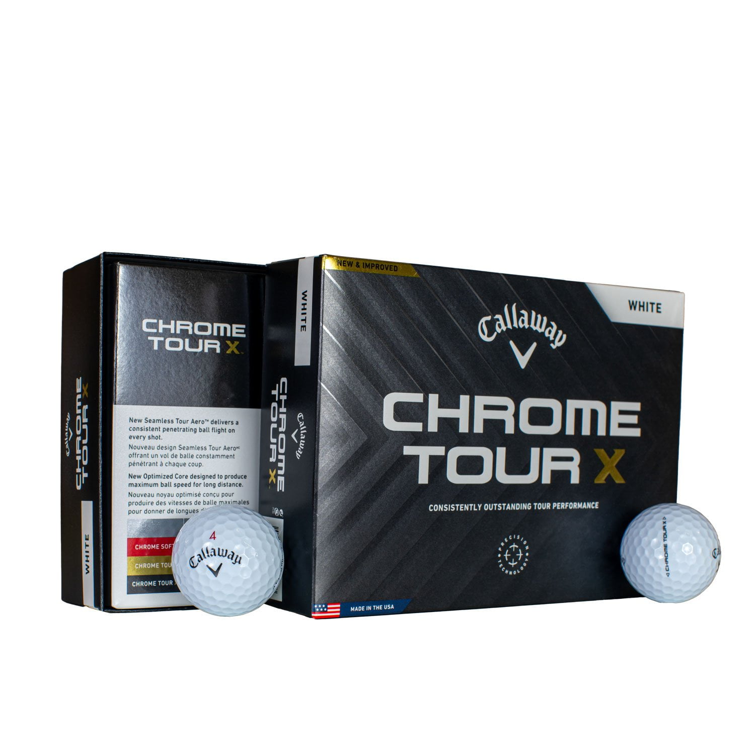Callaway Chrome Tour X ホワイト 12個入り　4ダース Callaway Chrome Tour X ホワイト 12個入り 4ダース Callaway