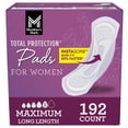 thumbnail image 1 of Member's Mark Total Protection Maximum Long Pads, 5 Drop, 192 ct., 1 of 9