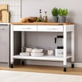 thumbnail image 1 of Seville Classics Home Work Center Island Table, 48" W x 24" D x 36" H, 1 of 16