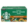thumbnail image 1 of Starbucks Decaf House Blend Medium Roast K-Cup Coffee Pods, 72 ct., 1 of 7