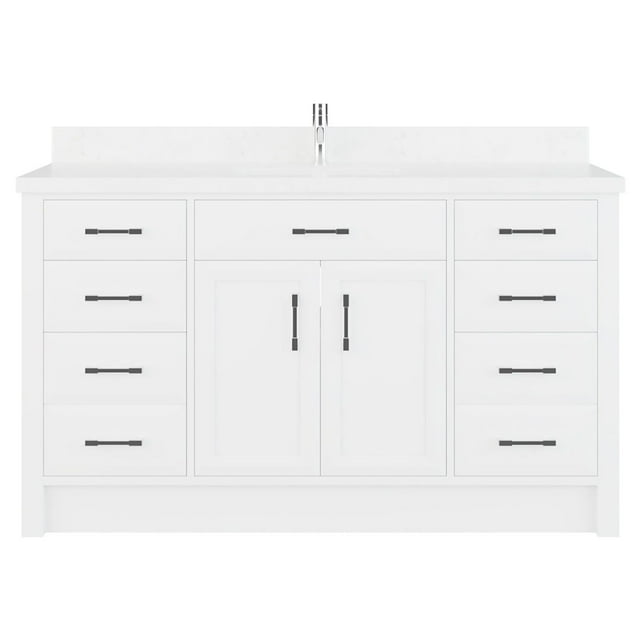 Studio Bathe Calais 60-inch Bathroom Vanity With Engineered Stone Countertop