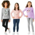 thumbnail image 1 of Member's Mark Girls 3-Pack Cotton Leggings, 1 of 13