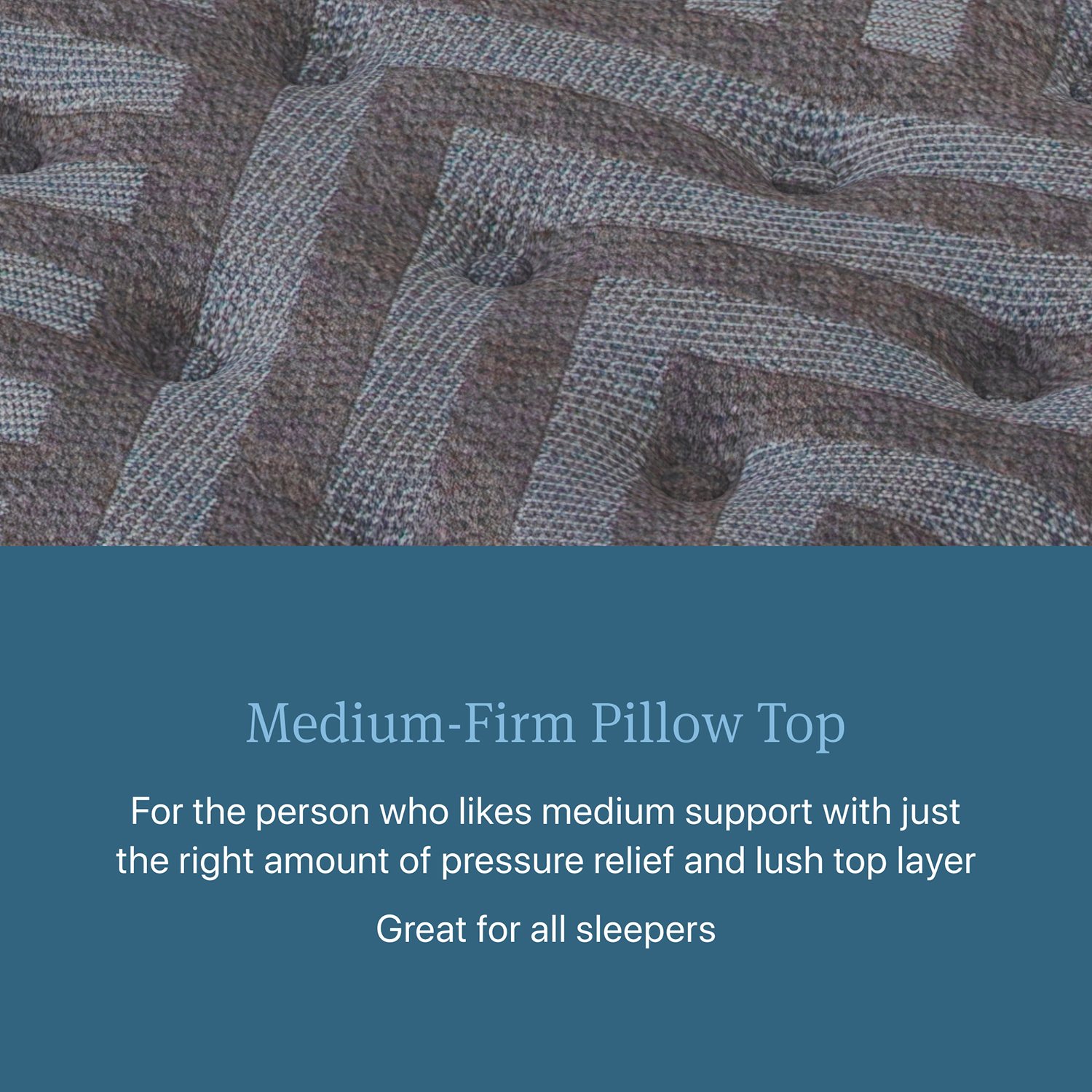 Close-up of fabric pattern on mattress top