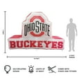 thumbnail image 4 of Logo Brands Ohio State Buckeyes Pre-Lit 7’x10’ Team Inflatable, 4 of 6