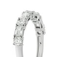 thumbnail image 4 of 1.20 C.T. TW Emerald and Round Cut Diamond Band in 14K Gold, 4 of 6